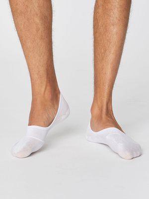 No Show Essential Bamboo Socks in White