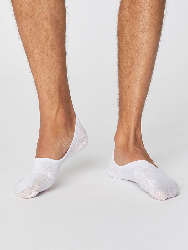 image of No Show Essential Bamboo Socks in White