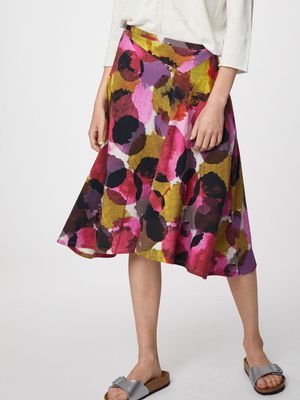 Serrena Organic Cotton Skirt in Magenta Pink