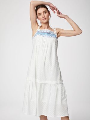 Isabetta Organic Cotton Dress in White