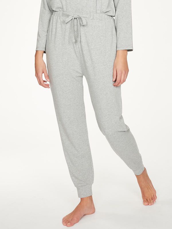 image of Rilke Soft Bamboo Jersey Pyjama Jogger in Grey Marle
