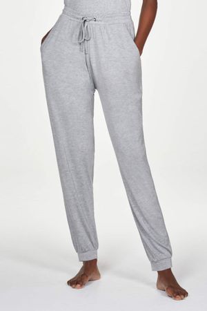 Emerson Tie Waist Bamboo Jersey Joggers in Grey Marle