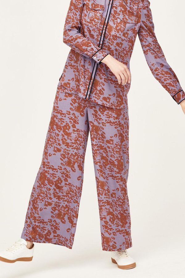 image of Peckham Rye Wide Leg Trousers in Lilac Purple