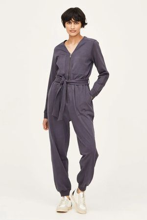 Milan Fairtrade Organic Cotton Jumpsuit in Mid Blue