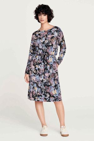 Sheraton Bamboo Floral Tunic Dress in Black