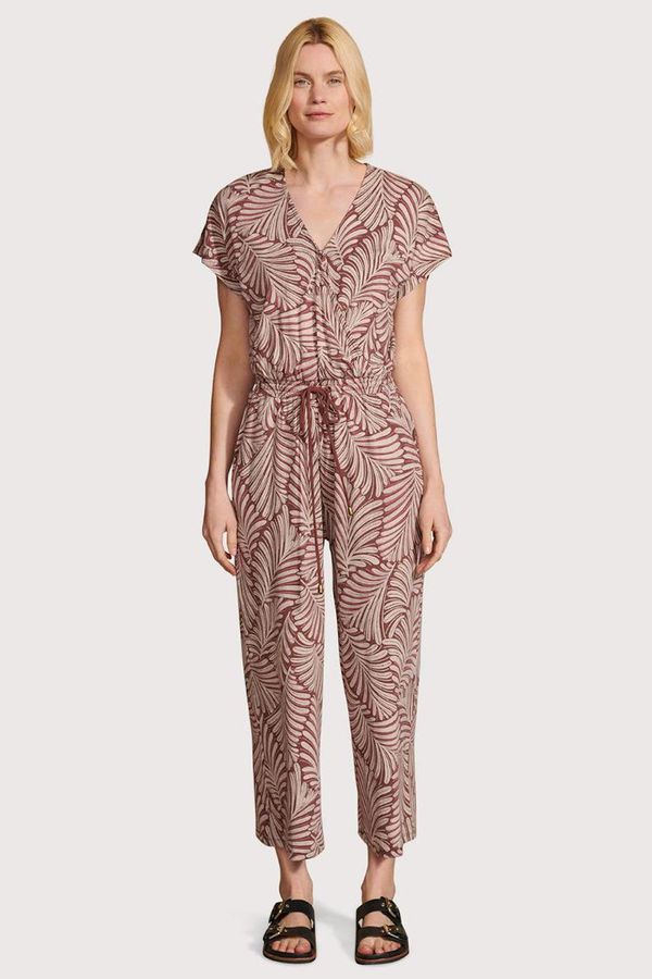 image of Ivy Palms Tencel Jumpsuit in Damson Purple
