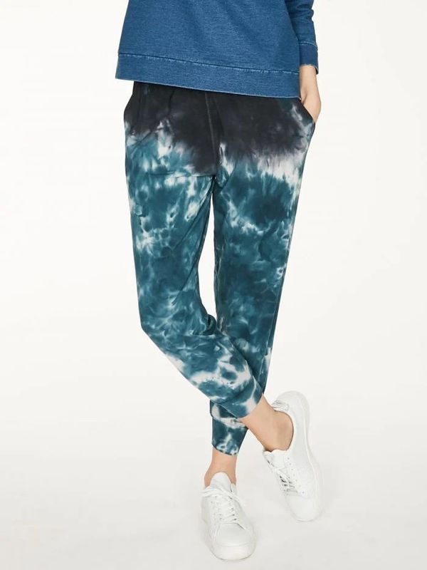 image of Dinah Printed Comfy Loungepants in Tie Dye Blue