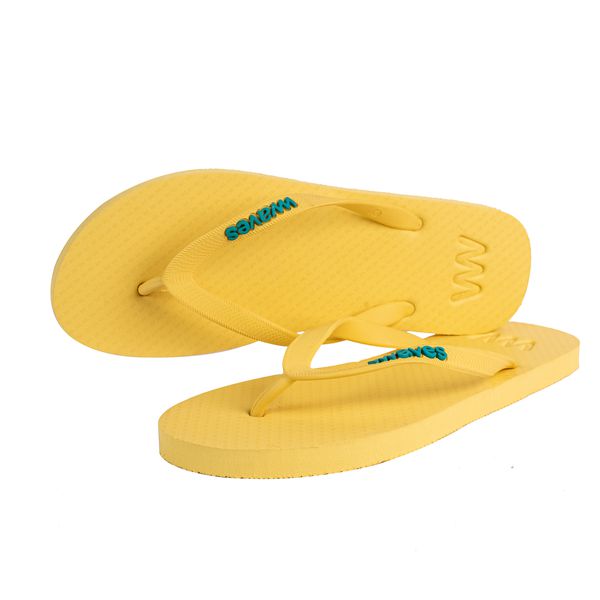 image of 100% Natural Rubber Flip Flop in Yellow
