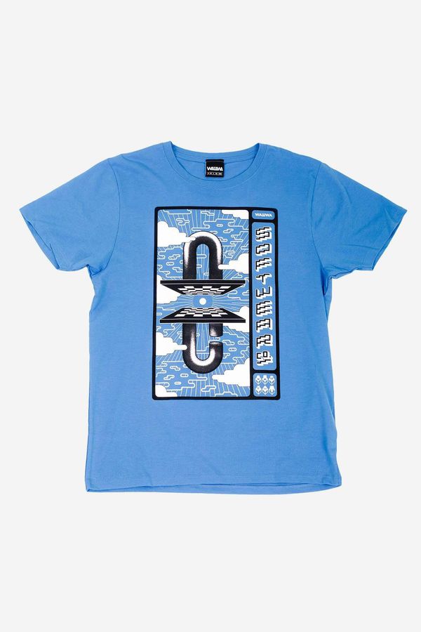 image of David Wants To Fly Organic Blue T-Shirt