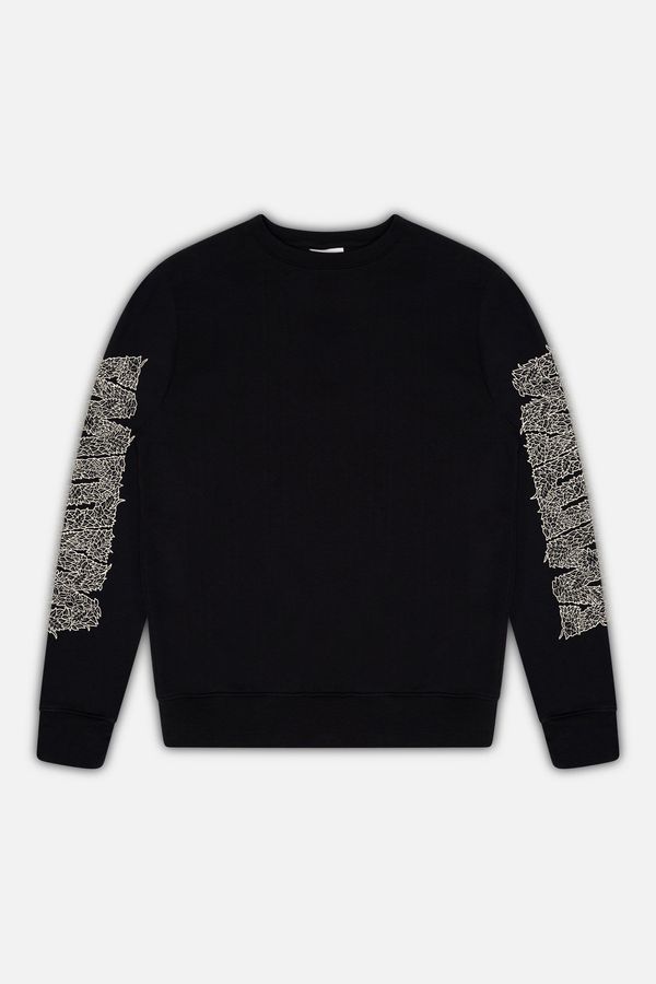 image of Overgrown Logo Sweatshirt in Black