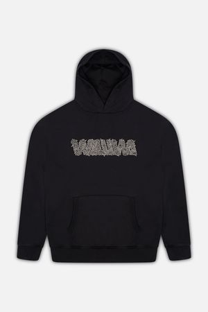 Overgrown Logo Hood in Black