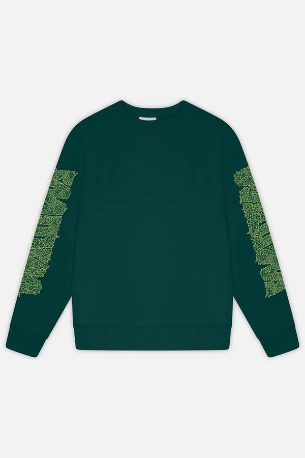 image of Overgrown Logo Sweatshirt in Jungle Green