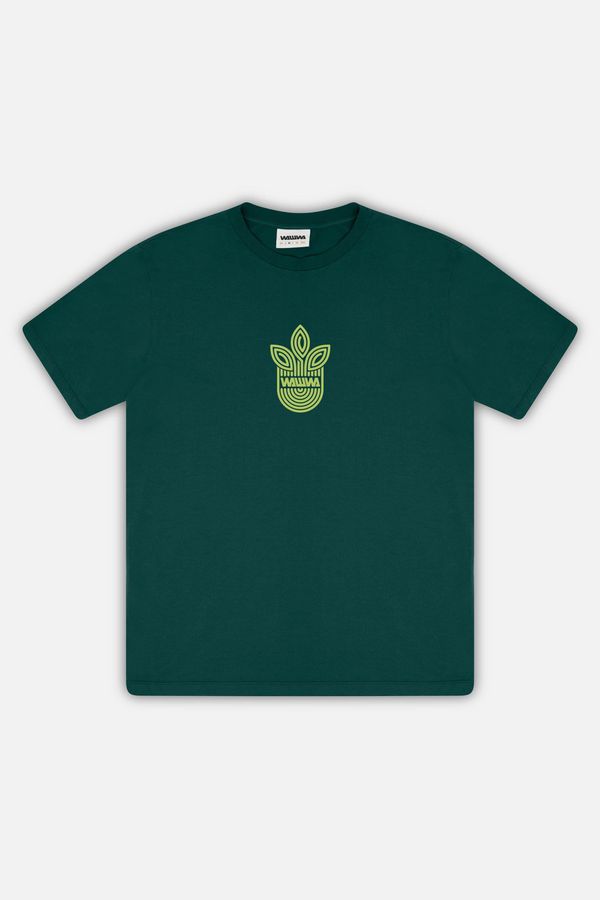 image of Leaf Logo T-Shirt in Jungle Green