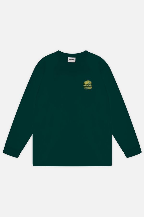 image of Sunspots Long Sleeve T-Shirt in Jungle Green