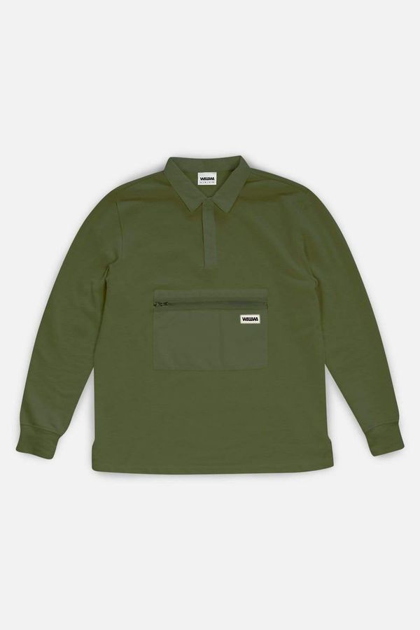 image of Jonah Rugby Sweatshirt in Khaki