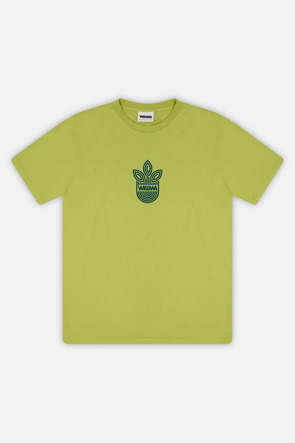 image of Leaf Logo T-Shirt in Lime Green