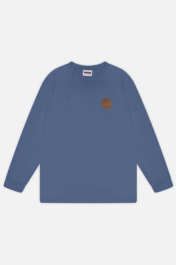 image of Sunspots Long Sleeve T-Shirt in Sky Blue