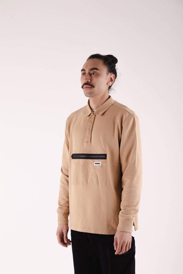 image of Jonah Organic Rugby Sweatshirt in Desert Sand
