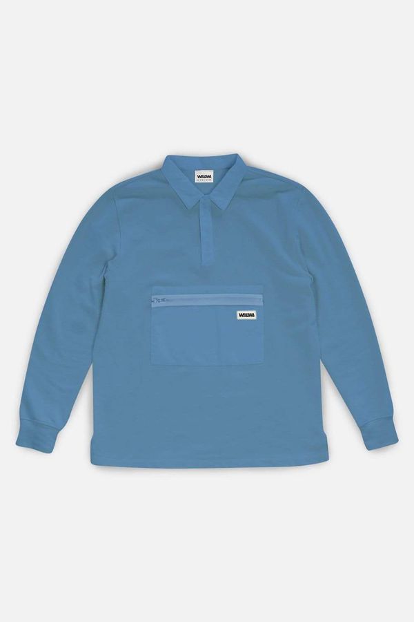 image of Jonah Rugby Sweatshirt in Sky