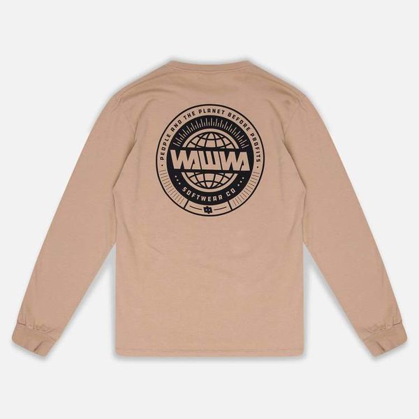 image of Circle Logo Long Sleeve in Oat