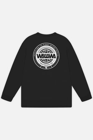 Circle Logo Long Sleeve in Black