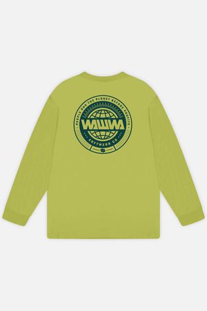 Circle Logo Long Sleeve in Lime Green
