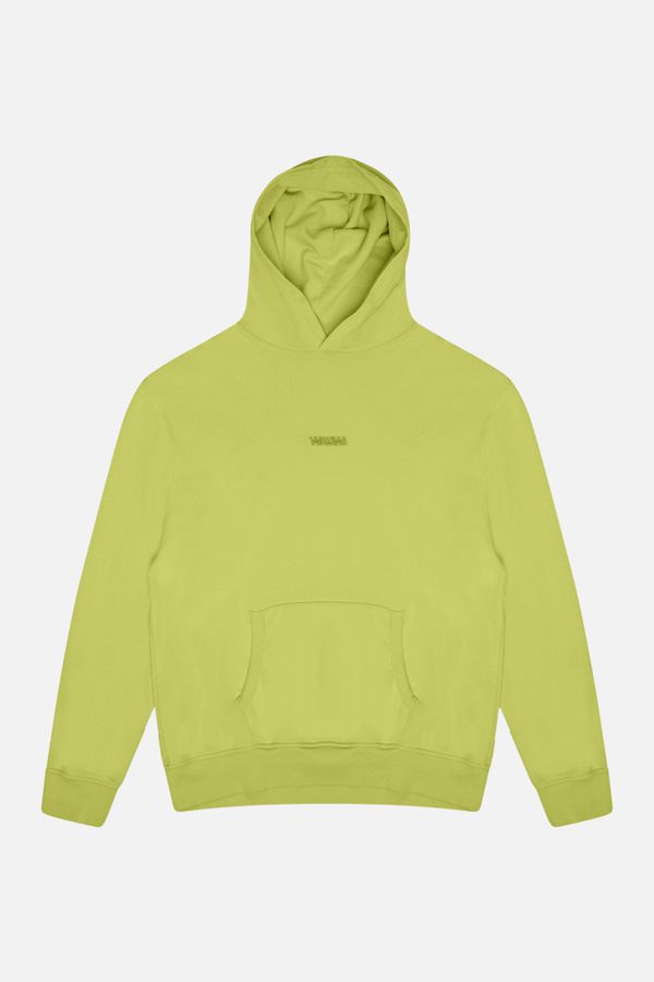 image of Basic Logo Hood in Lime Green