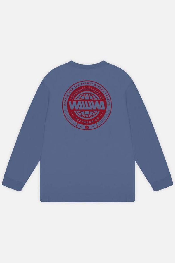 image of Circle Logo Long Sleeve in Sky Blue