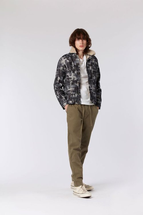 august mens organi cotton trousers in slate