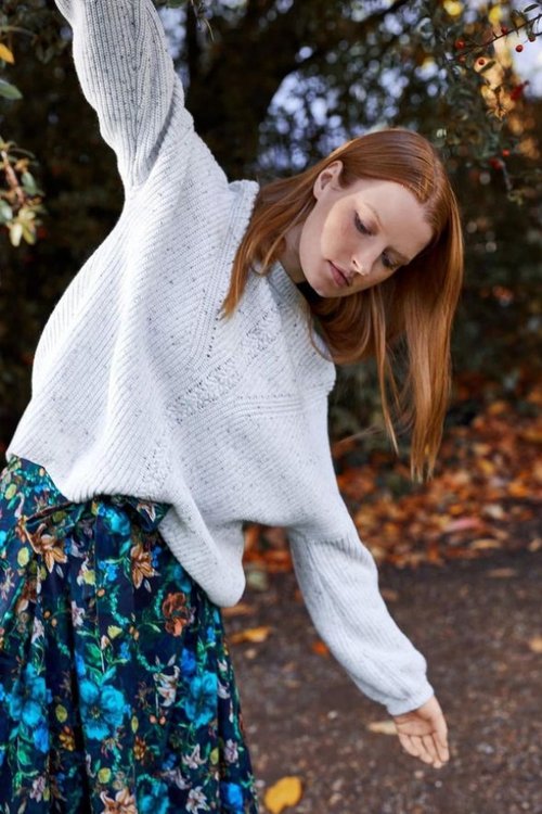 cinthie womens organic cotton jumper in cream