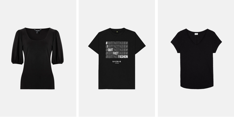 lockdown wardrobe three black tops