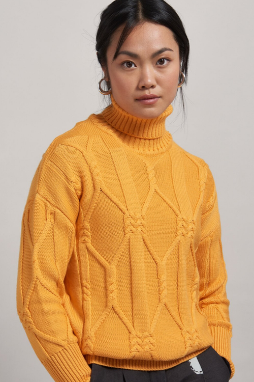 ethical sustainable yellow jumper