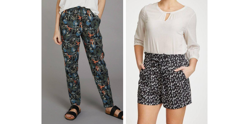 lockdown wardrobe printed trousers and shorts