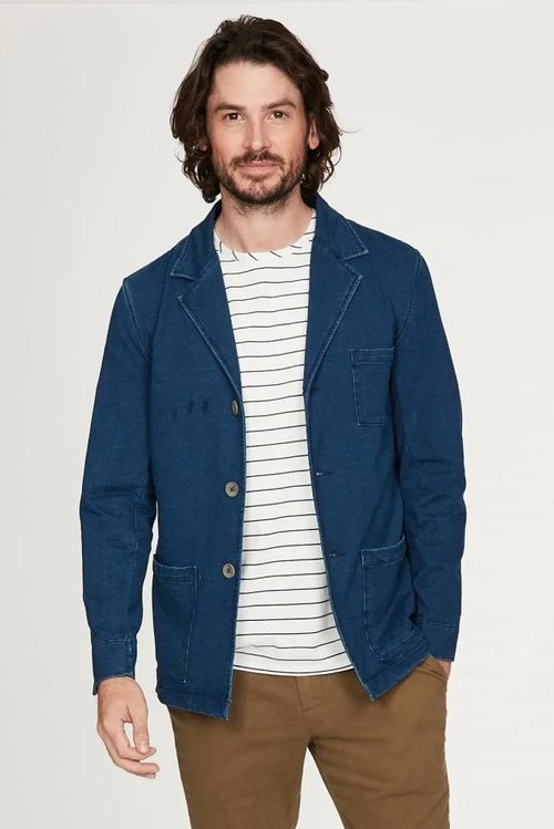 indigo mattia organic cotton denim jacket