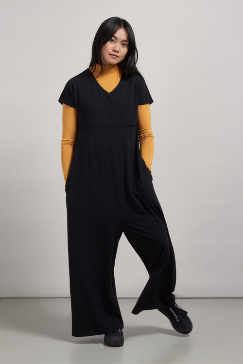 komodo hoshi bamboo jumpsuit in black
