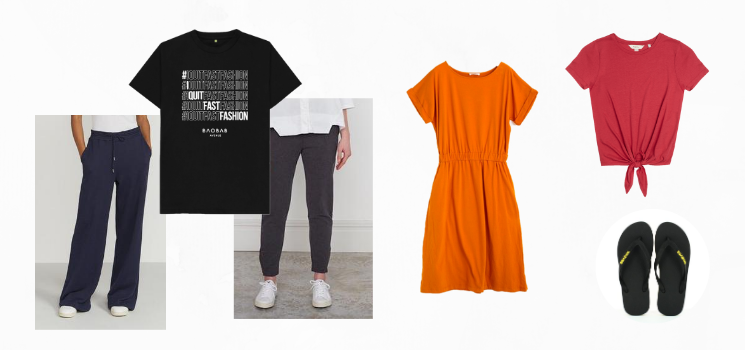 items from lockdown wardrobe