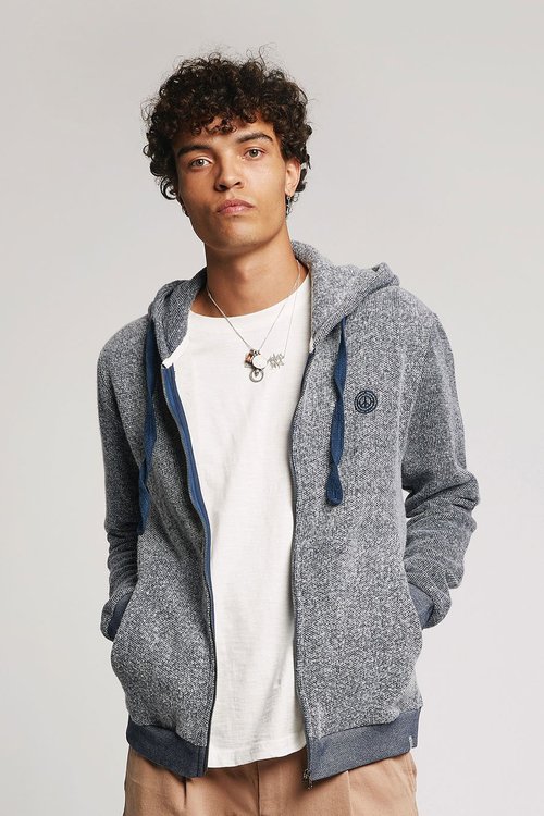 mens sydney organic cotton zip up hoodie