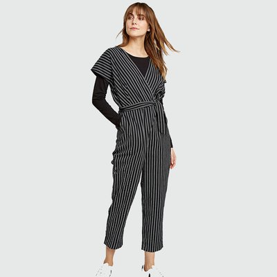 mimi organic cotton striped jumpsuit in black.jpg