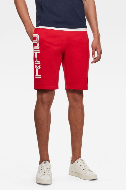 olymp sustainable relaxed sweat shorts in flame