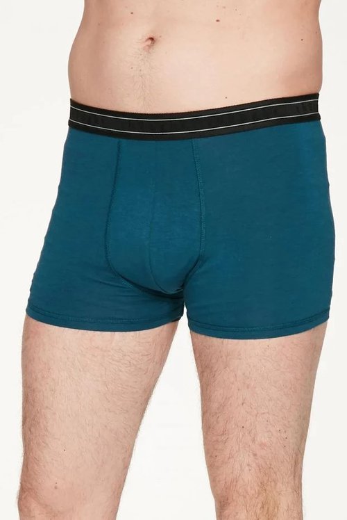 plain bamboo boxers blue