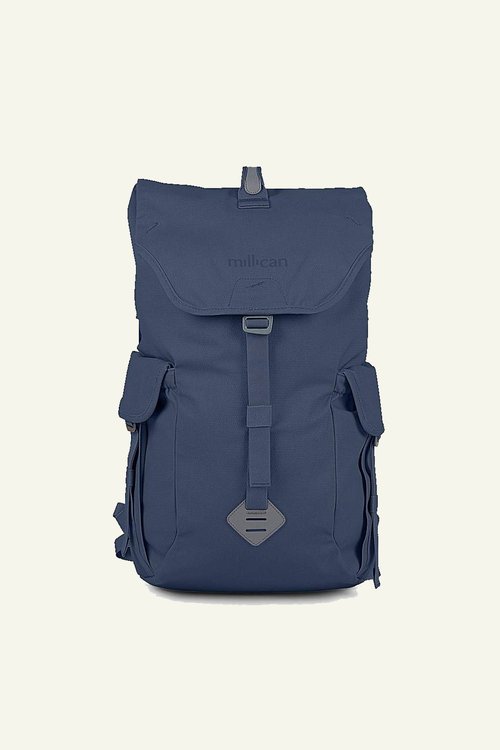 recycled polyester rucksack fraser in slate from millican