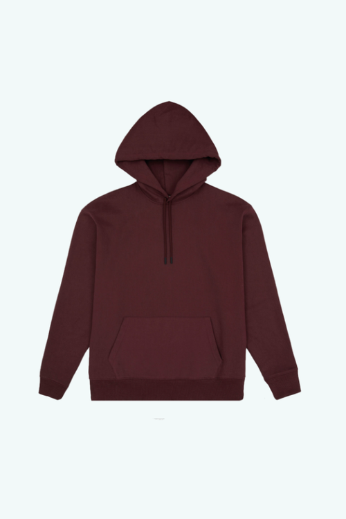 riley studio mens hoodie in mulberry
