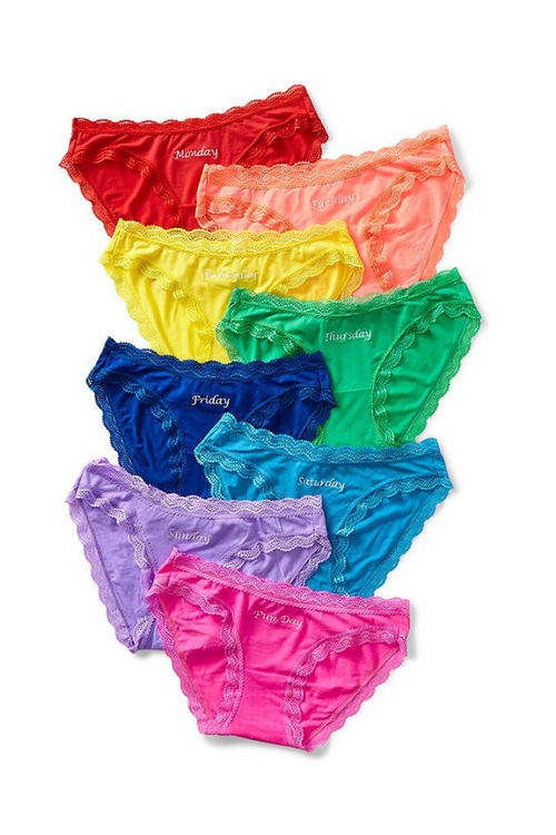 sustainable valentines gifts colourful cheeky knickers