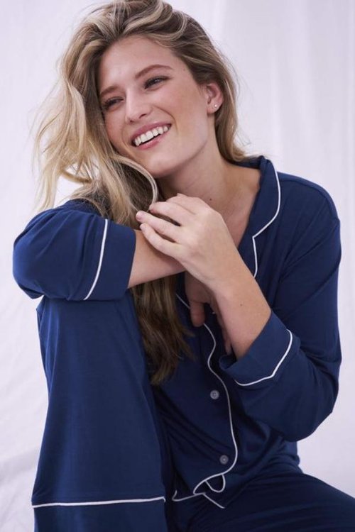 tencel pyjamas in midnight for women