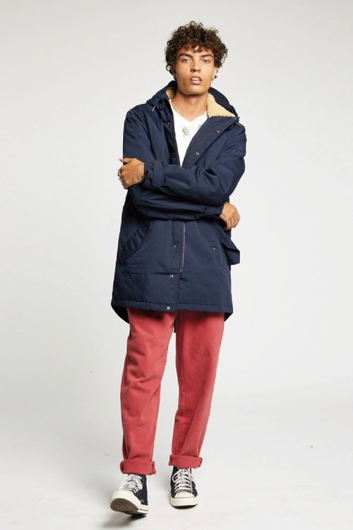 wilson recycled plastic parka in ink for men