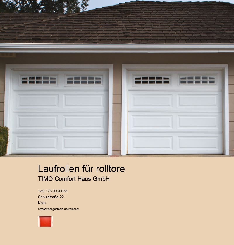 Laufrollen für rolltore TIMO Comfort Haus GmbH rolltore mit fenster