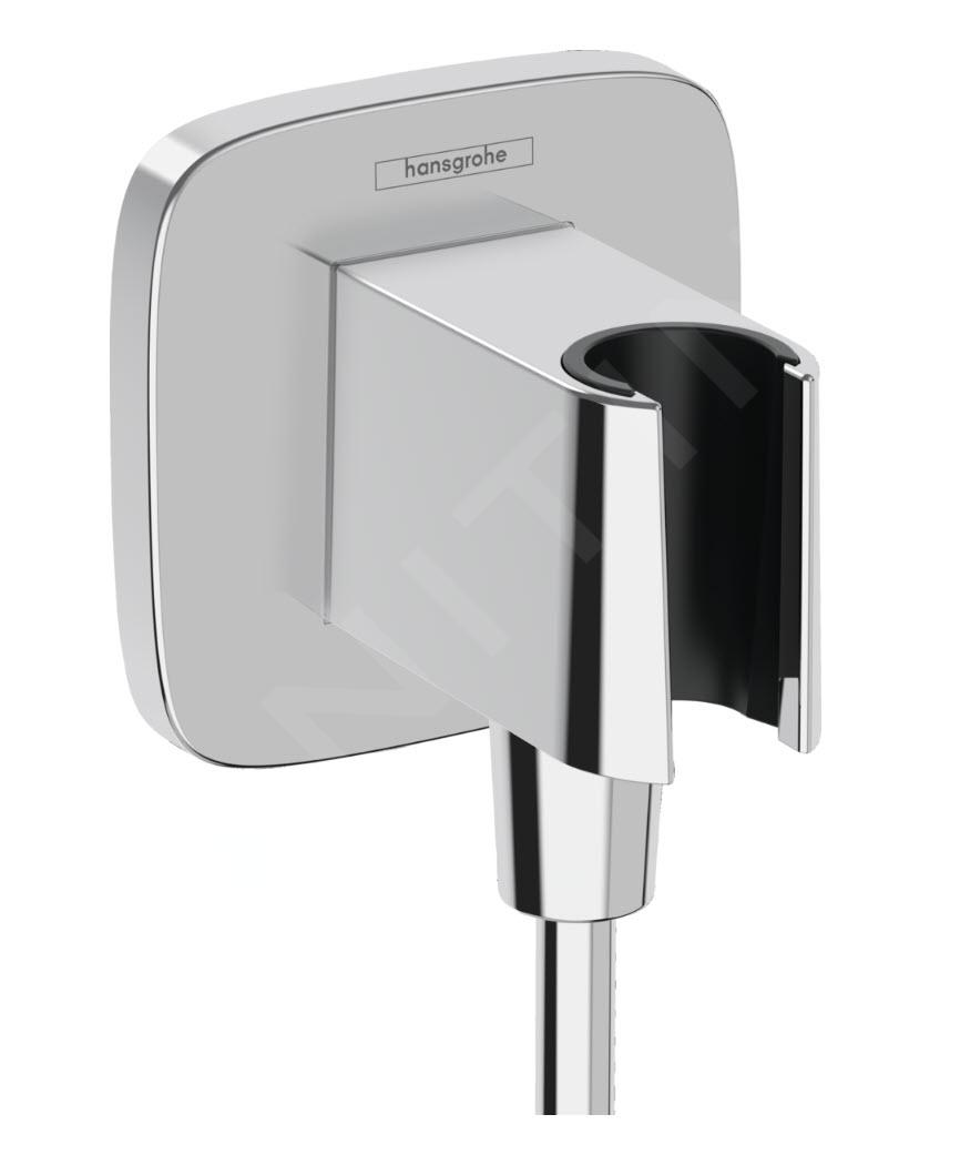 Hansgrohe FixFit prípojka hadice s držiakom, chróm (26887000)