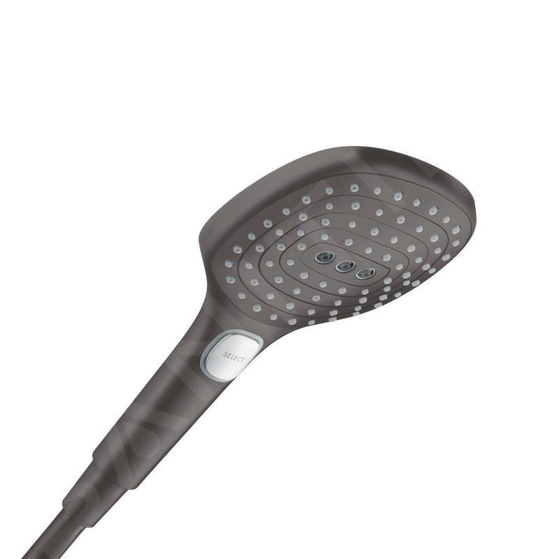 Hansgrohe Raindance Select E ručná sprcha 120 mm, 3‑prúdová, kefovaný čierny chróm (26520340)