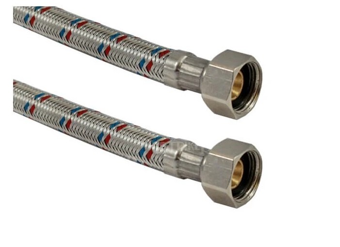 Novaservis nerezová flexi hadička M1/2" x M3/8" 50 cm
