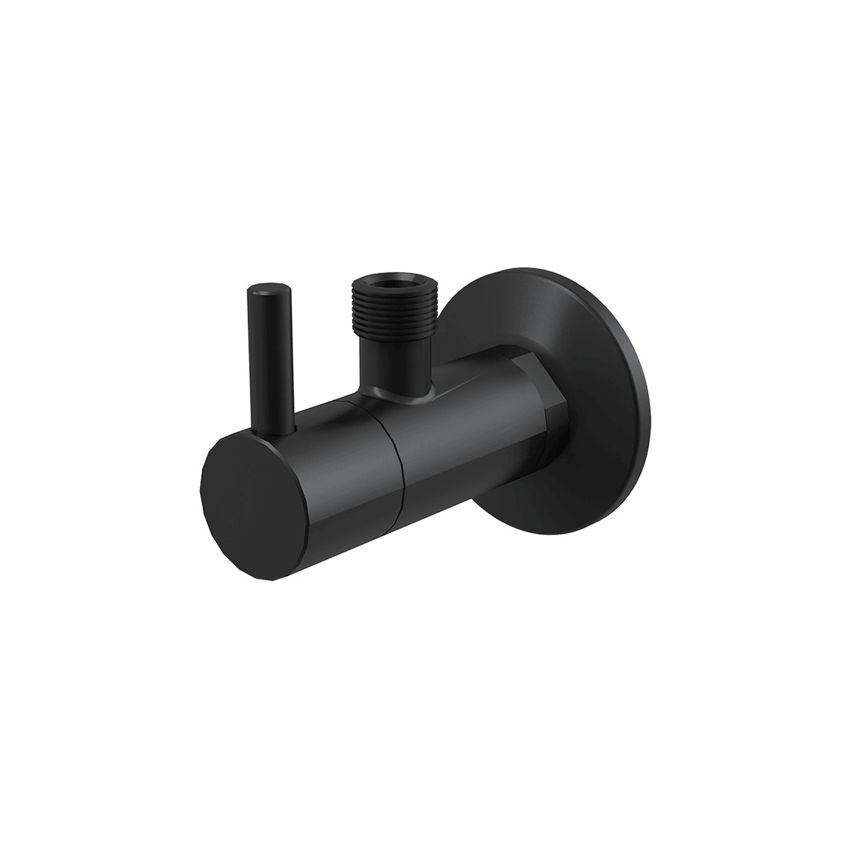 Alcadrain ARV001-BLACK – rohový ventil s filtrom 1/2"×3/8", čierna mat